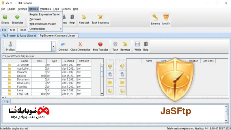 تحميل برنامج JaSFtp 2025 لنقل الملفات عبر الاف تي بي للكمبيوتر JaSFtp