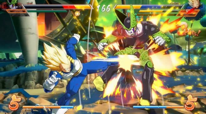 dragon ball fighter z vegeta vs cell