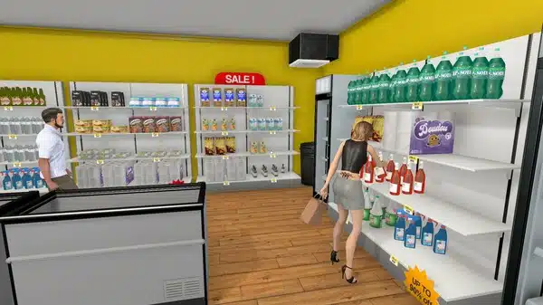 تحميل لعبة Supermarket Simulator الأصلية مهكرة Apk للاندرويد 2025 اخر اصدار مجانا