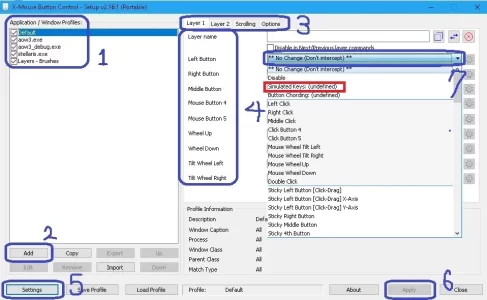 X Mouse Button Control