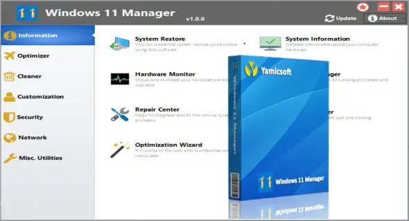 Yamicsoft Windows 11 Manager