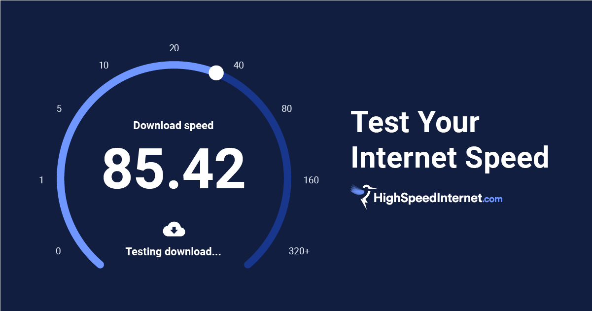 hsi speed test feature