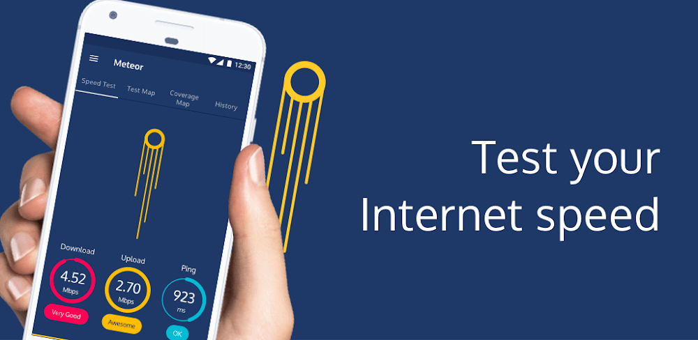 meteor speed test for 3g 4g 5g internet wifi 1