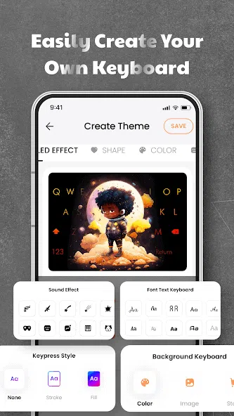 تحميل تطبيق ليد كيبورد Led KeyBoard Premium مهكر Apk للاندرويد 2025 اخر اصدار مجانا