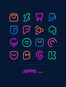 تحميل تطبيق Linebit Icon Pack مهكر Apk للاندرويد 2025 اخر اصدار مجانا