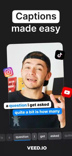 تحميل تطبيق Veed Captions مهكر Apk للاندرويد 2025 أخر إصدار مجانا