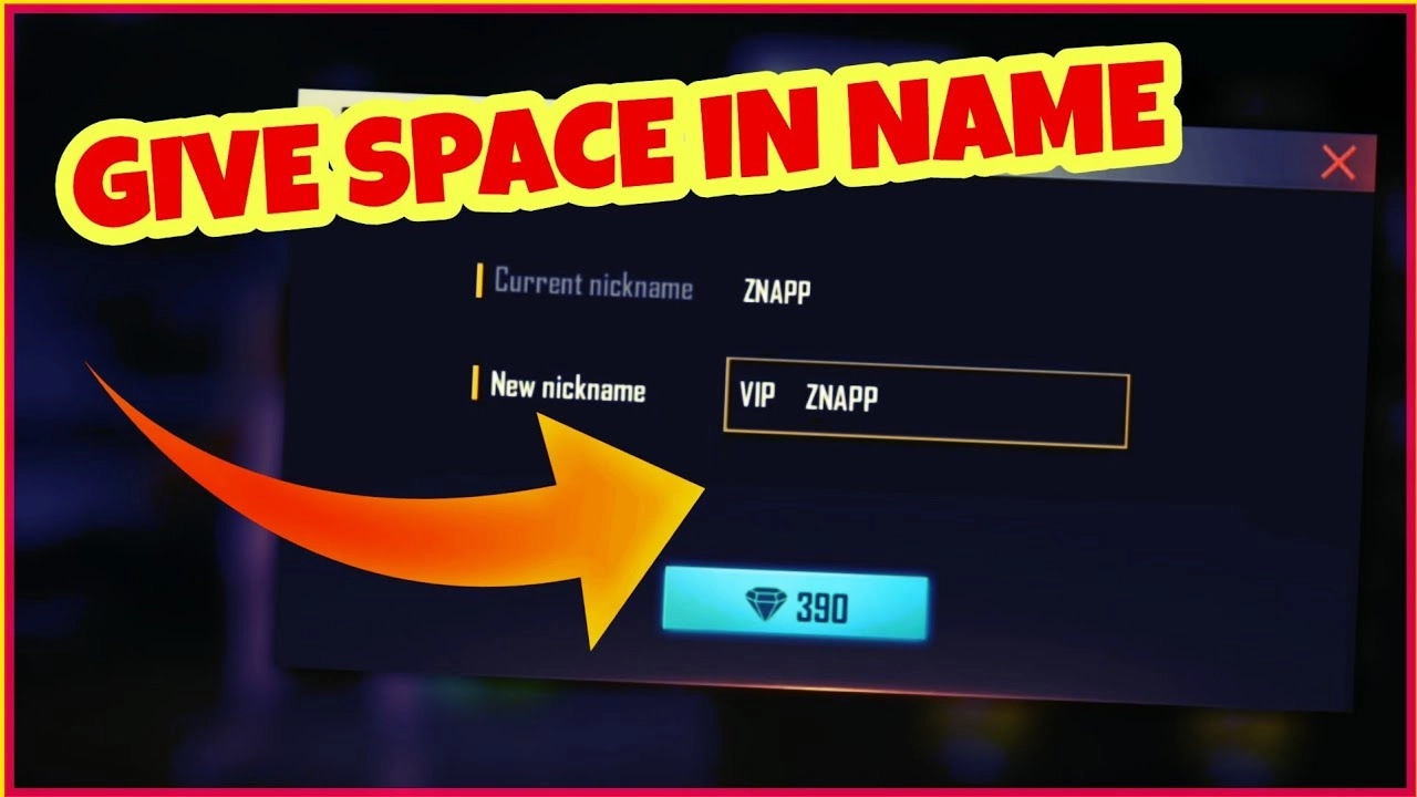 How To Add Space in free fire name