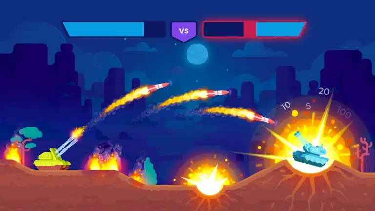 تحميل لعبة Tank Stars مهكرة Apk للاندرويد 2025 اخر اصدار مجانا