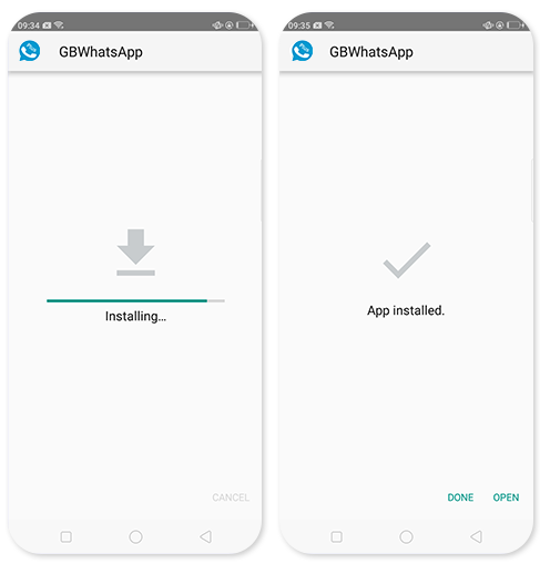 Screenshots of WhatsApp Plus