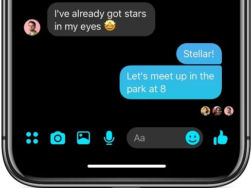 messenger dark mode