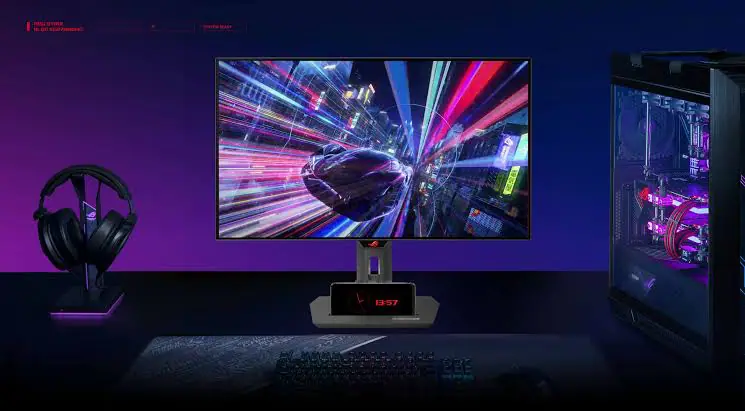 Asus تطلق ROG Strix XG27UCDMG: شاشة 4K مع تقنية QD-OLED ومعدل 240Hz Asus تطلق ROG Strix XG27UCDMG: شاشة 4K مع تقنية QD-OLED ومعدل 240Hz