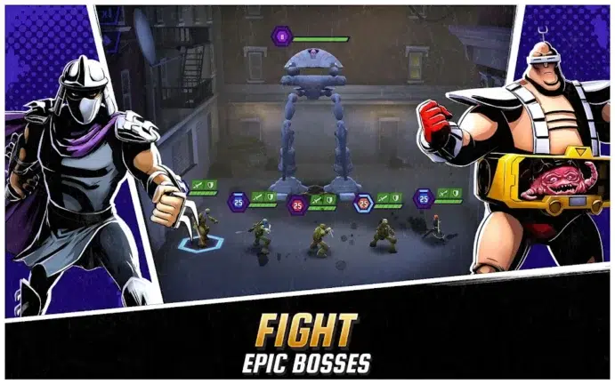 تحميل لعبة Ninja Turtles Legends مهكرة Apk للاندرويد 2025 اخر اصدار مجانا