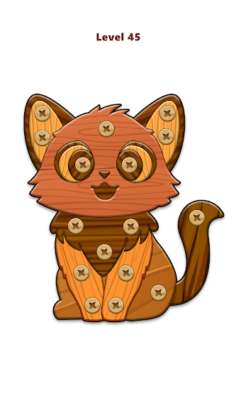 تحميل لعبة Wood Nuts & Bolts Puzzle مهكرة Apk للاندررويد 2025 اخر إصدار مجانا