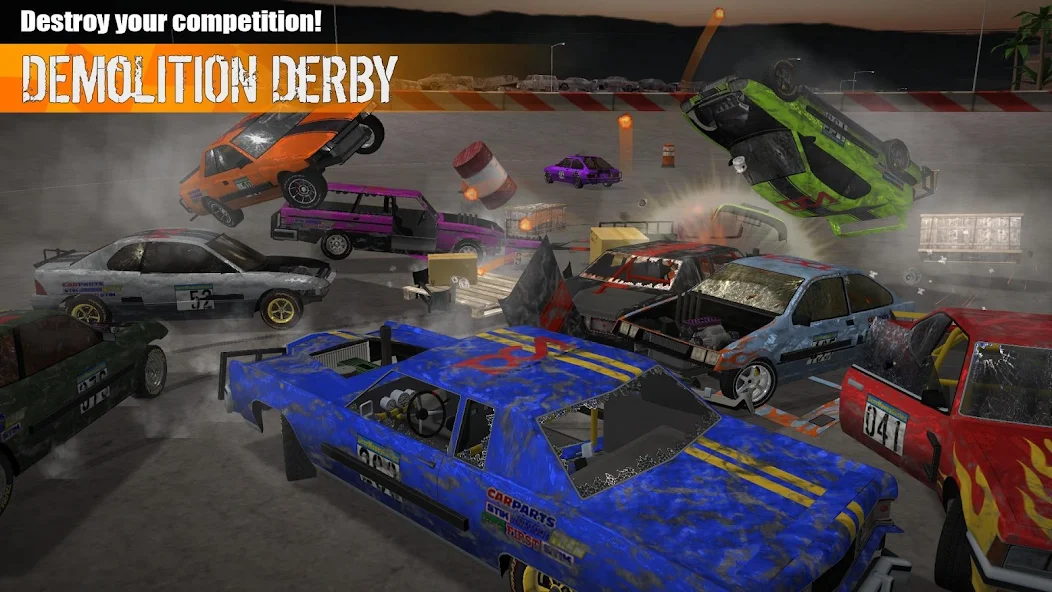 تحميل لعبة Demolition Derby 3 مهكرة Apk للاندرويد 2025 اخر اصدار مجانا