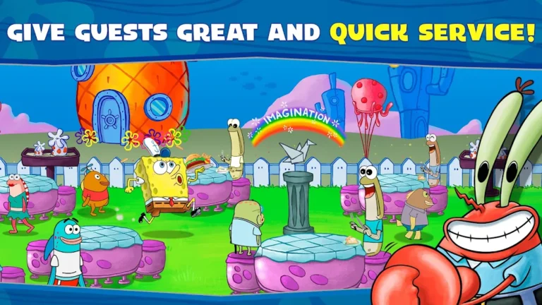 تحميل لعبة SpongeBob Krusty Cook-Off مهكرة Apk للاندرويد 2026 اخر اصدار مجانا