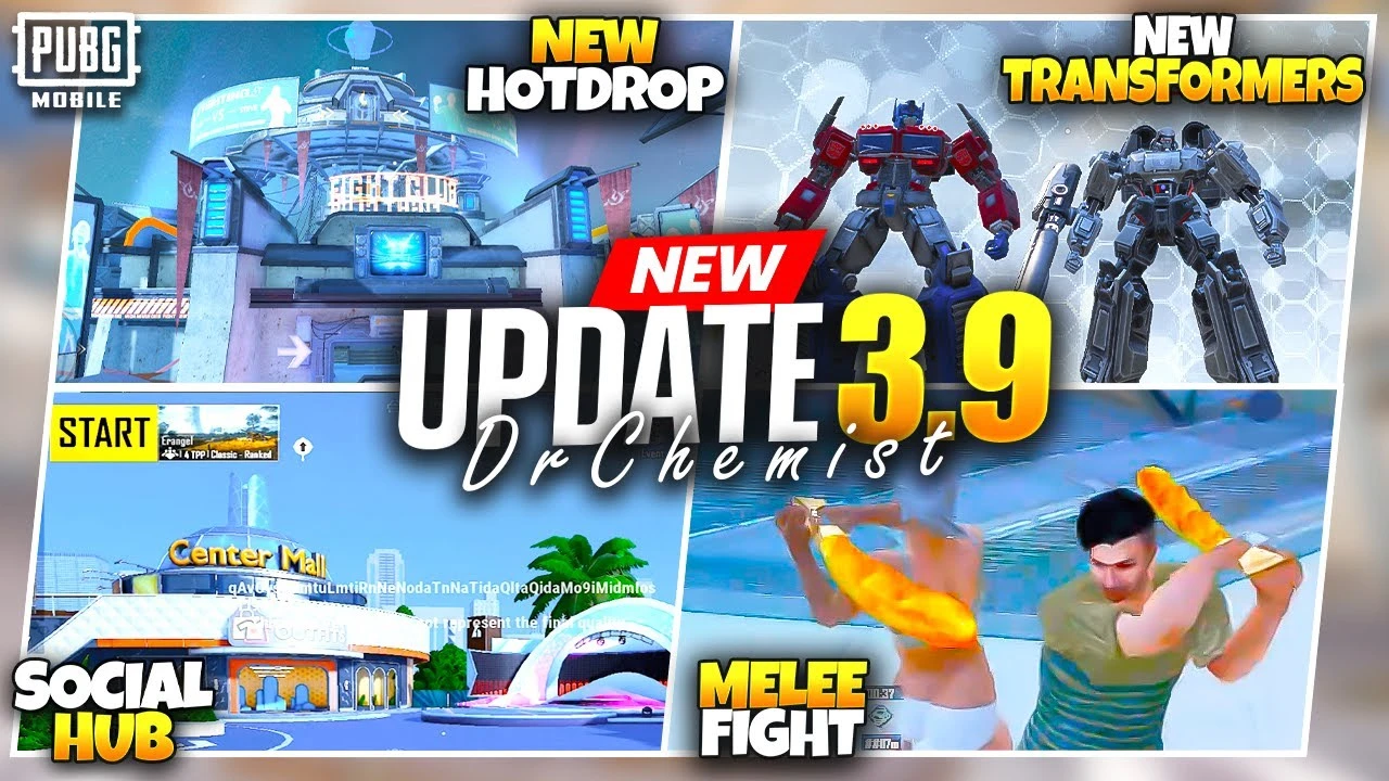 تحديث ببجي PUBG Mobile Update 3.9