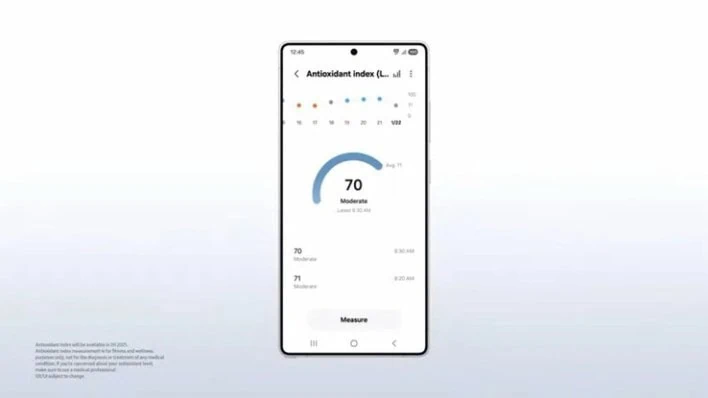سامسونج تتهيأ لإطلاق Galaxy Watch 8 مع تقنية جديدة متطورة لتتبع مستويات البيتا كاروتين سامسونج تتهيأ لإطلاق Galaxy Watch 8 مع تقنية جديدة متطورة لتتبع مستويات البيتا كاروتين