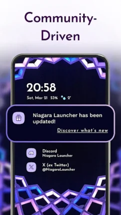 تحميل تطبيق Niagara Launcher مهكر Apk للاندرويد 2025 اخر إصدار مجانا