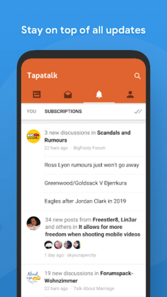تحميل تطبيق Tapatalk مهكر Apk للاندرويد 2025 اخر اصدار مجانا
