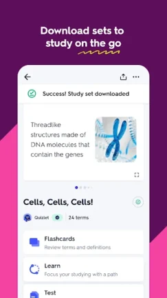 تحميل تطبيق Quizlet Premium مهكر Apk للاندرويد 2025 اخر اصدار مجانا