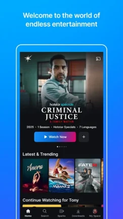 تحميل تطبيق هوت ستار JioHotstar مهكر Apk للاندرويد 2025 اخر اصدار مجانا