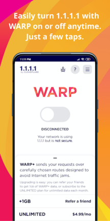 تحميل برنامج Vpn DNS 1.1.1.1 مهكر Apk للاندرويد 2025 اخر اصدار مجانا