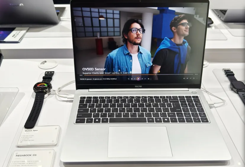 است unveiling: Megabook S16 - لابتوب خفيف بزاوية 16 بوصة مع معالج Core i9 وخصائص ذكاء اصطناعي في معرض #Computex2025
