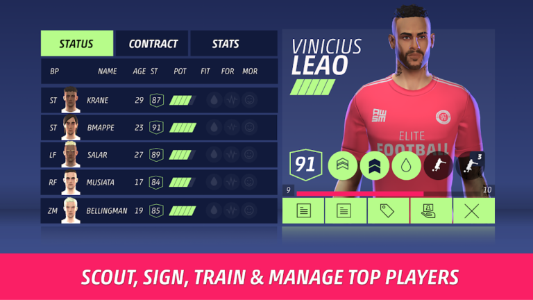 تحميل لعبة SEASON 25 Football Manager مهكرة Apk للاندرويد 2025 اخر اصدار مجانا