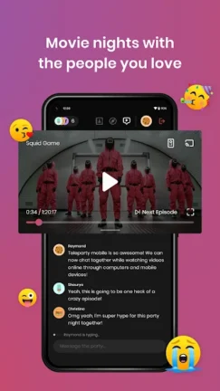 تحميل تطبيق Teleparty Watch Parties مهكر Apk للاندرويد 2025 اخر اصدار مجانا
