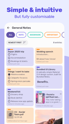 تحميل تطبيق Bundled Notes مهكر Apk للاندرويد 2025 اخر اصدار مجانا