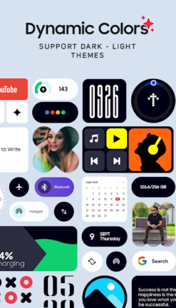 تحميل تطبيق One UI Widgets مهكر Apk للاندرويد 2025 اخر اصدار مجانا