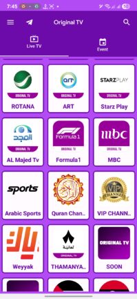 تحميل تطبيق اورجينال Original TV مهكر Apk للاندرويد 2025 اخر اصدار مجانا