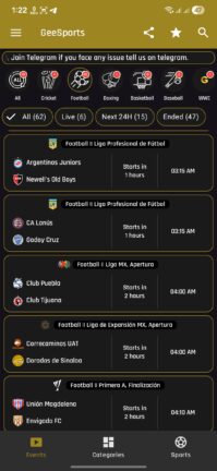 تحميل تطبيق GeeSports مهكر Apk للاندرويد 2026 اخر اصدار مجانا
