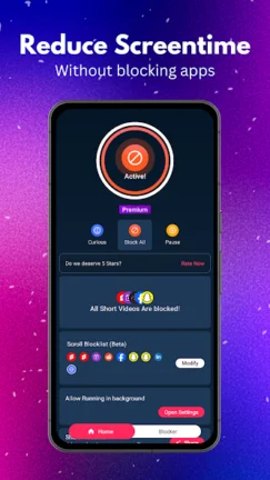 تحميل تطبيق مانع التمرير NoScroll مهكر Apk للاندرويد 2026 اخر اصدار مجانا