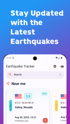 تحميل تطبيق Earthquake Tracker مهكر Apk للاندرويد 2026 اخر اصدار مجانا
