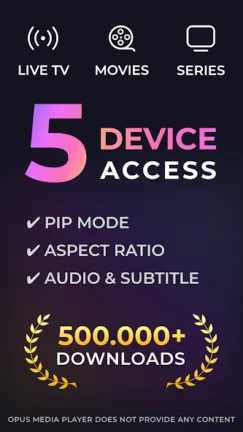 تحميل تطبيق OPUS TV Media Player مهكر Apk للاندرويد 2026 اخر اصدار مجانا تحميل تطبيق OPUS TV Media Player مهكر Apk للاندرويد 2026 اخر اصدار مجانا