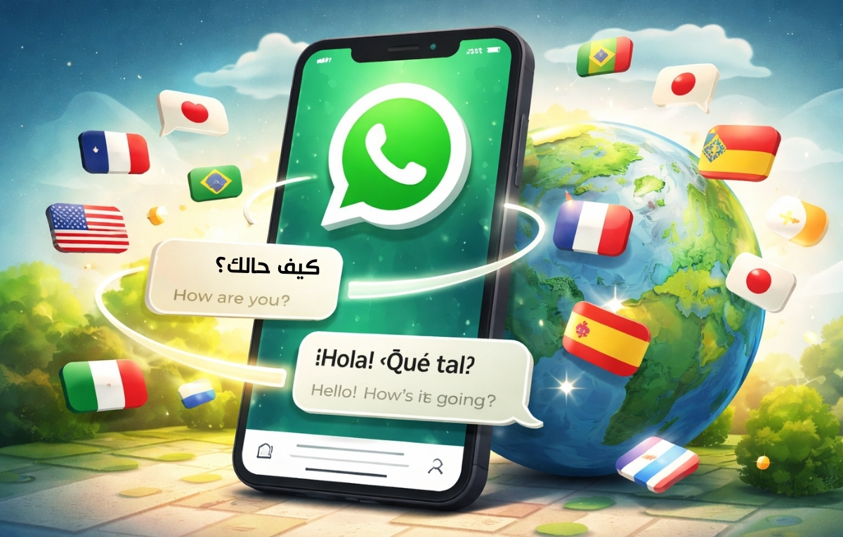 واتساب يختبر خاصية الترجمة الفورية للرسائل بـ 21 لغة تشمل العربية