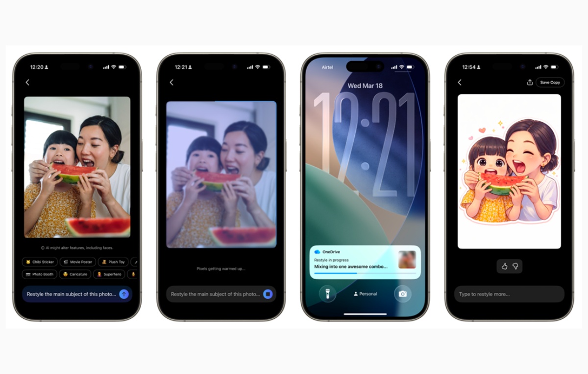 مايكروسوفت تطلق ميزة جديدة لإعادة تشكيل الصور بطرق فنية من خلال ون درايف مايكروسوفت تطلق ميزة جديدة لإعادة تشكيل الصور بطرق فنية من خلال ون درايف